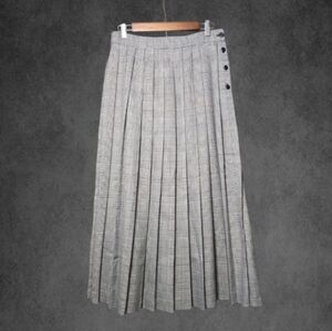 Gray Pleated Women's Skirt